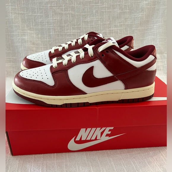 NEW! NIKE DUNK Low Premium women’s dunks • team red/coconut milk/white | SIZE W8 - Picture 2 of 15